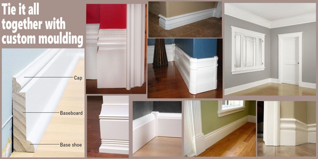 Various rooms with custom molding examples