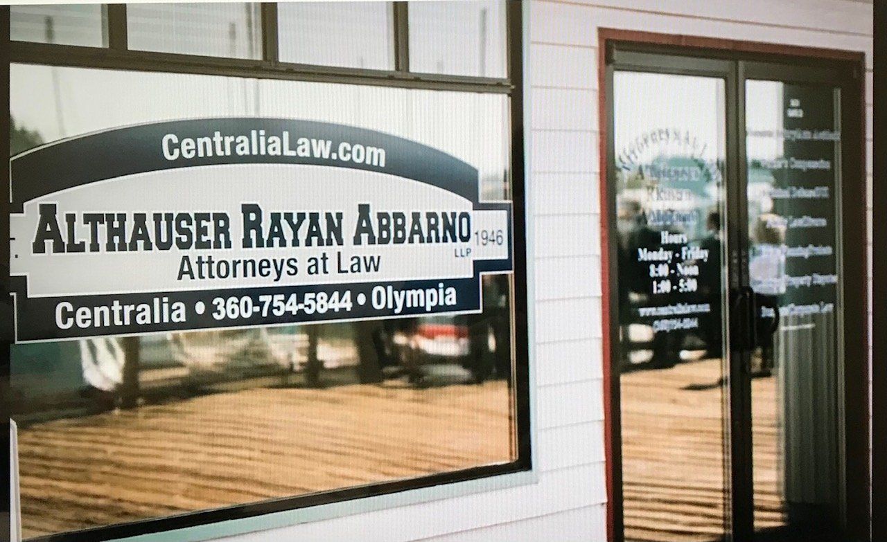 Althauser glass sign