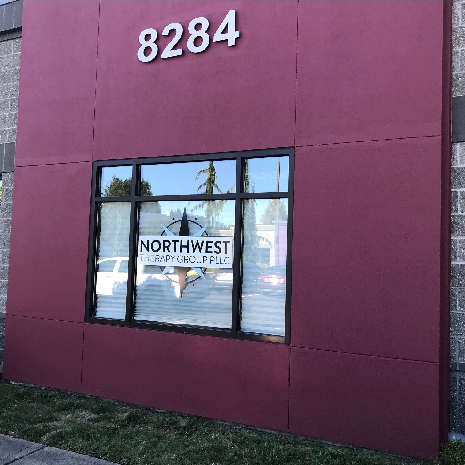 Window glass sign