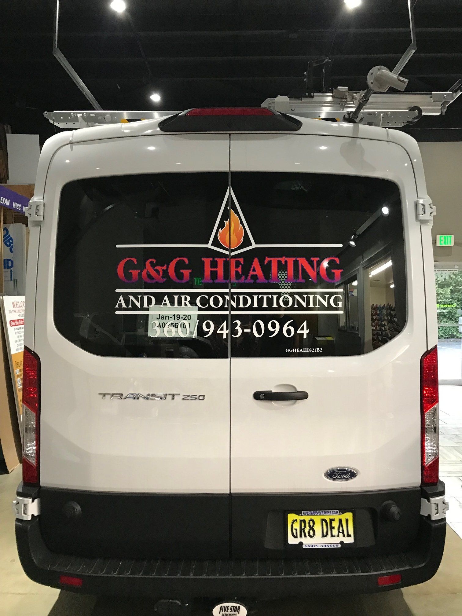 Van back graphic