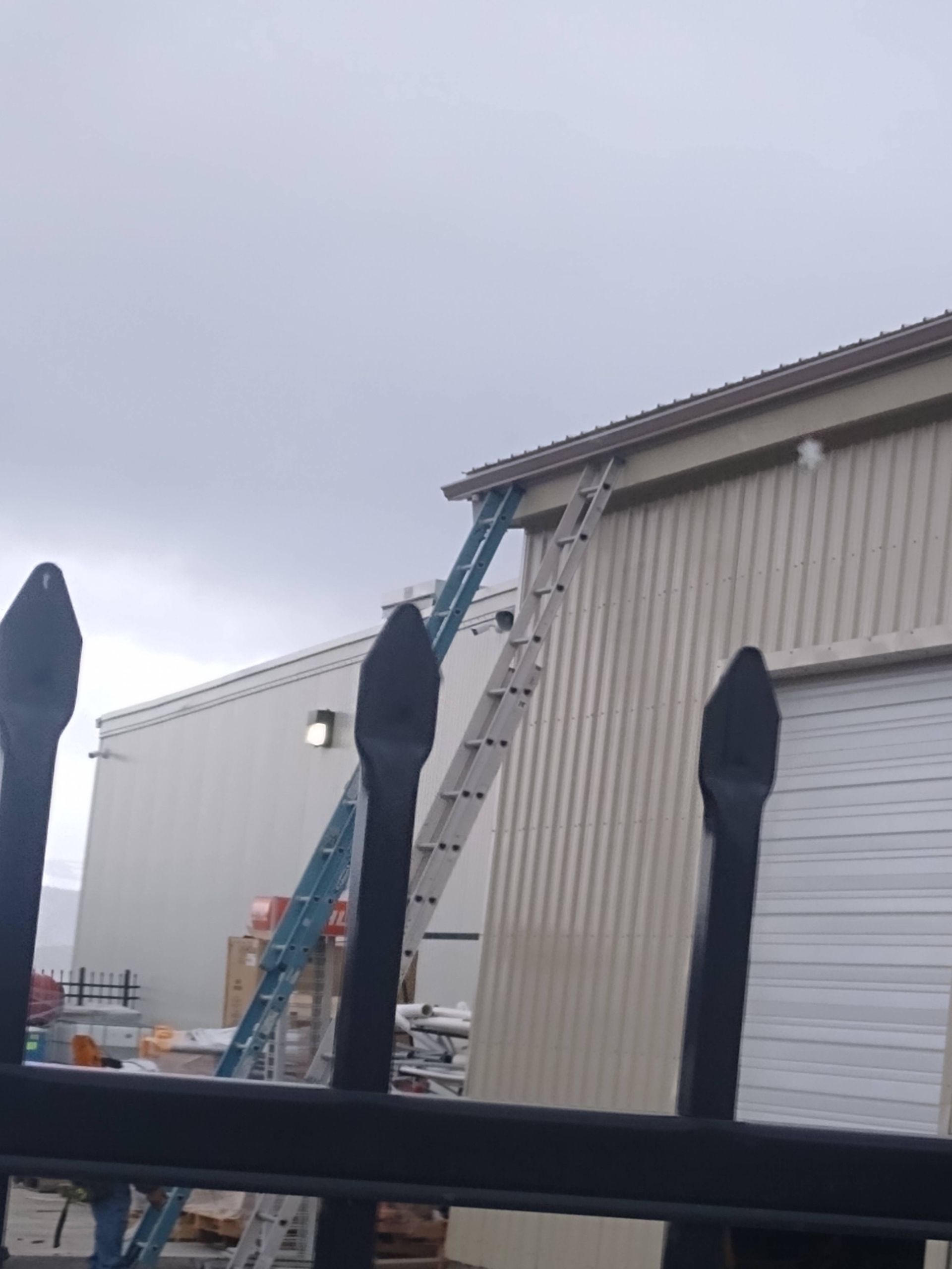 Aesthetic seamless gutter installed