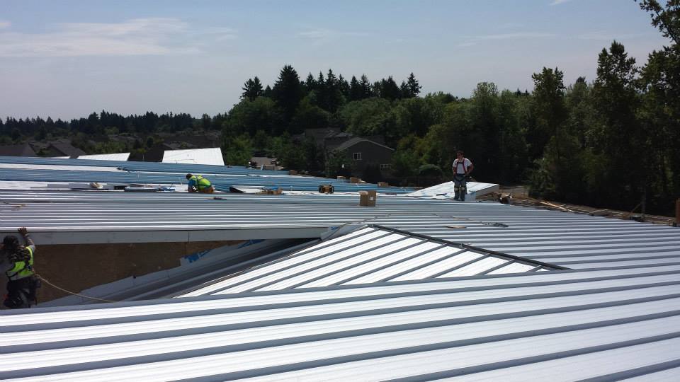 Commercial metal roofing
