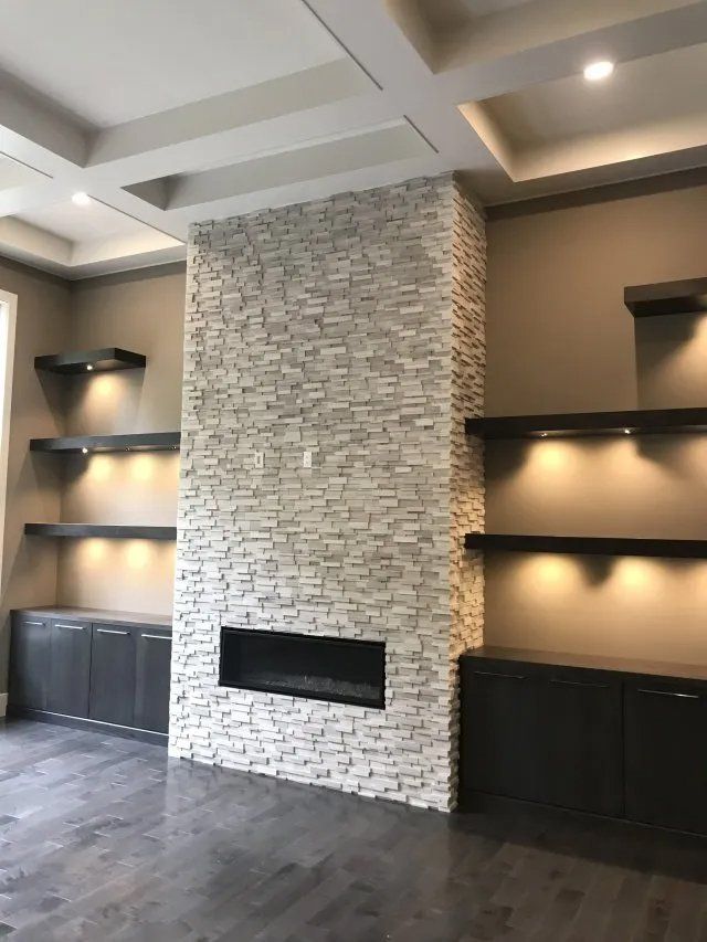 Modern fireplace