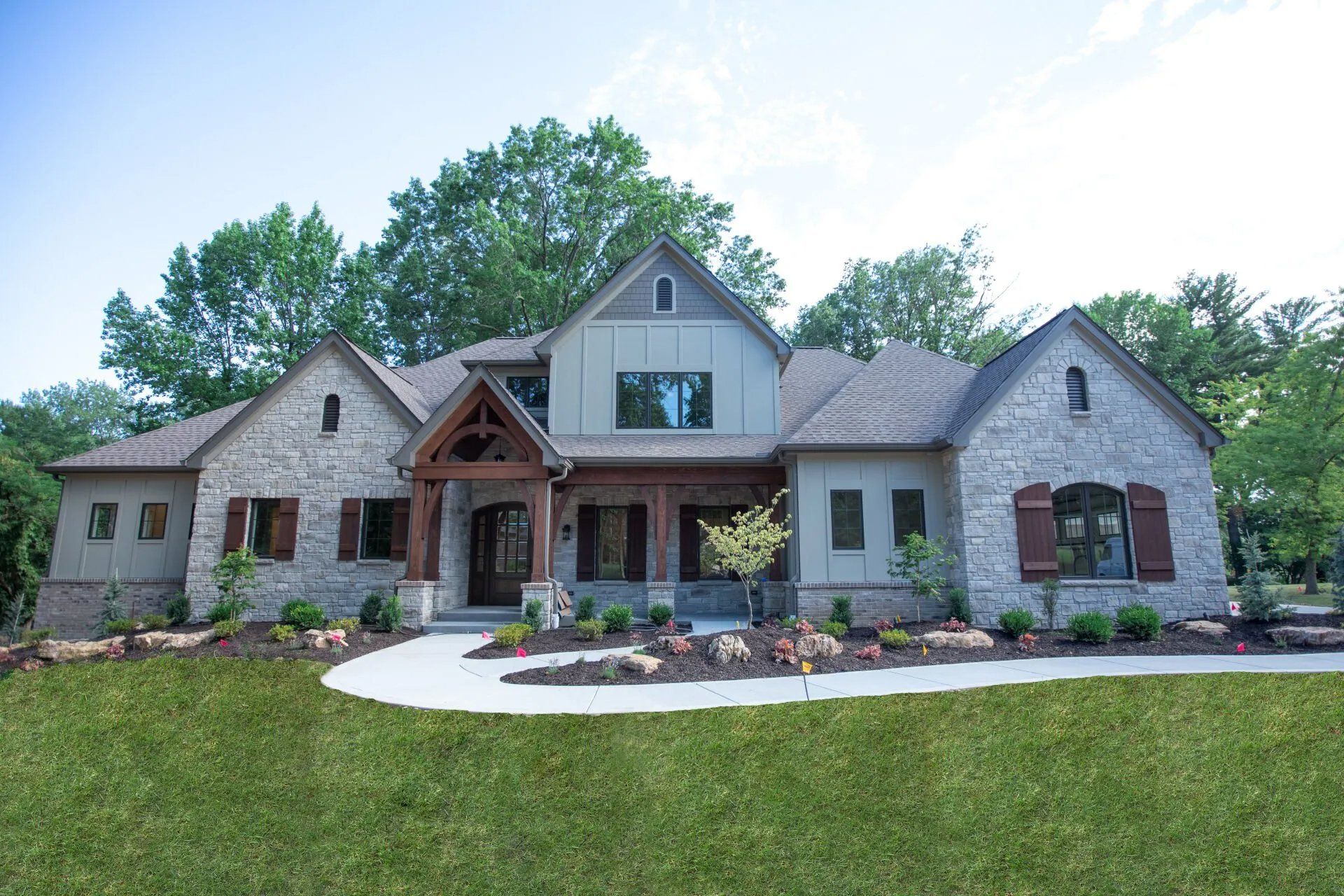 Gray residential house