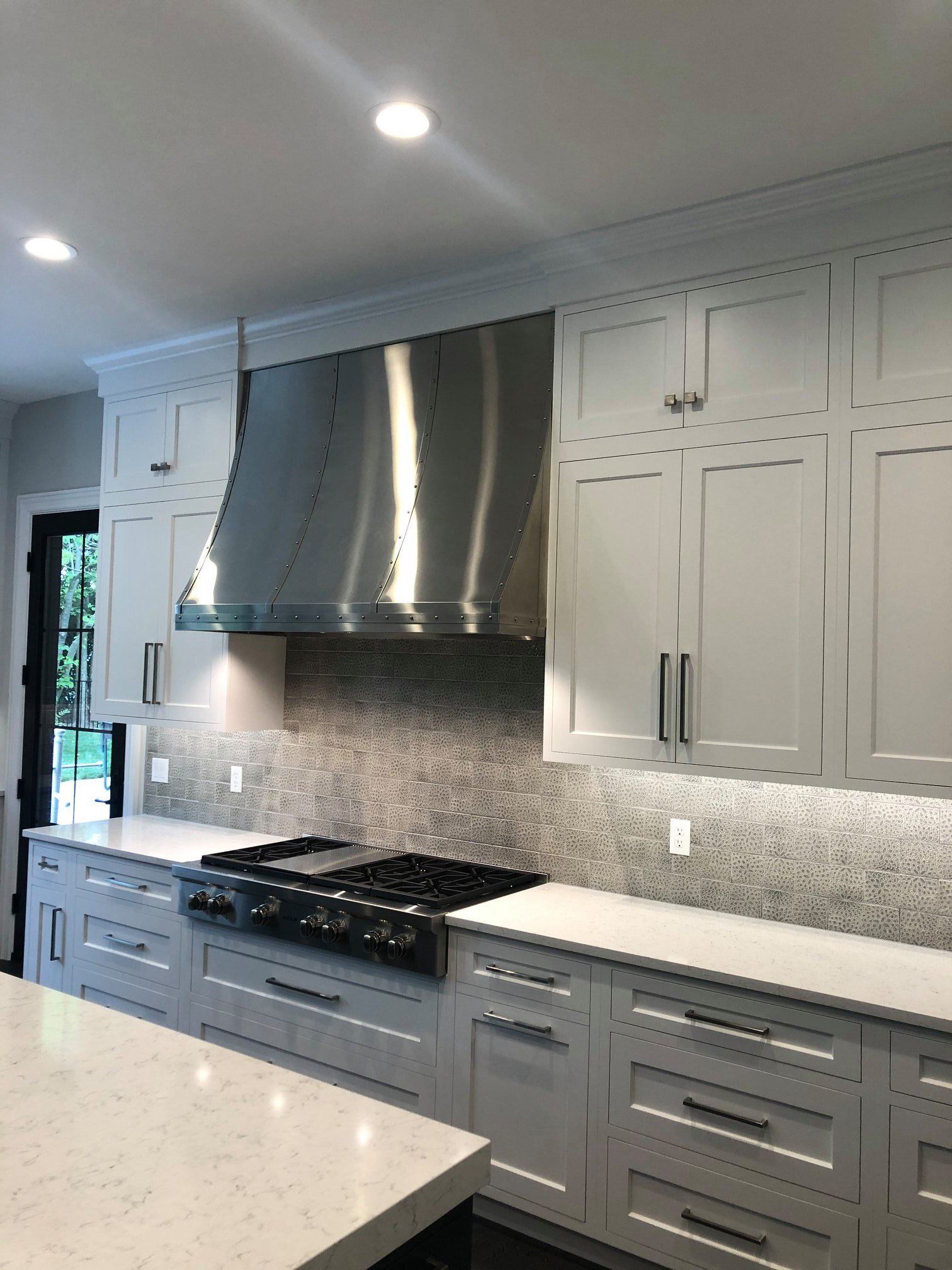 Gray kitchen cabinets