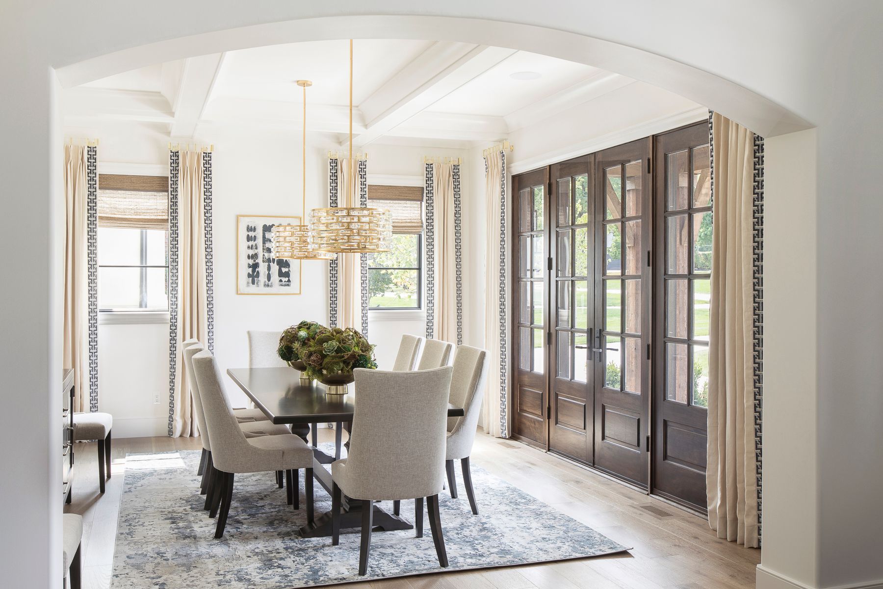 Beautifully designed dining area