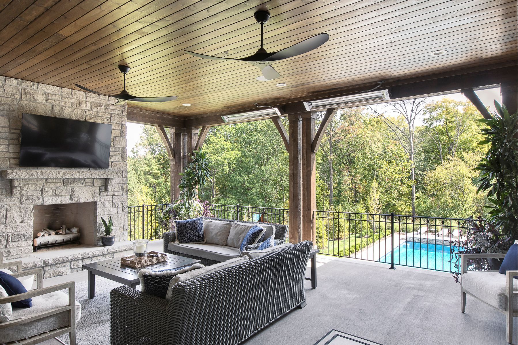 Beautifully designed outdoor area