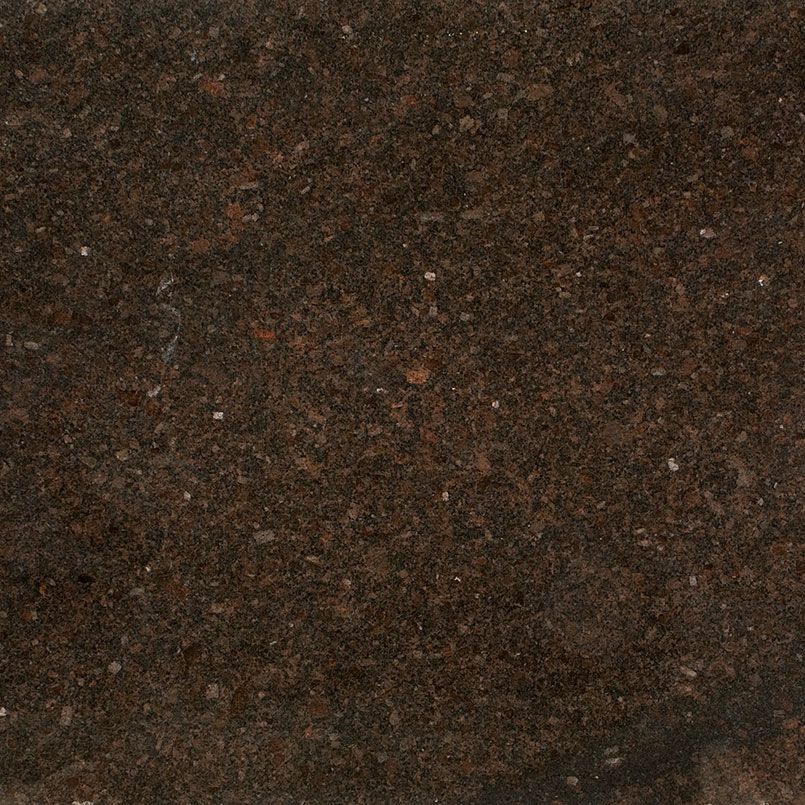 Dark brown granite with small specks of lighter color.