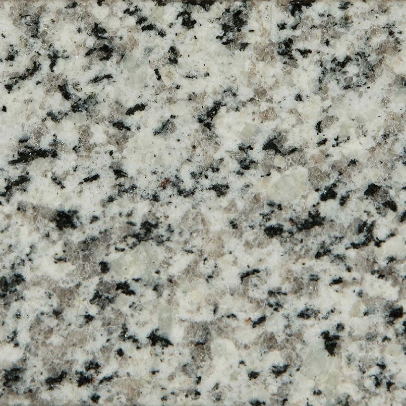 White granite with gray and black specks.
