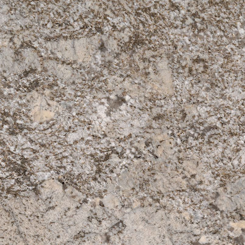 Close-up of a granite surface, with speckled light gray and brown tones.