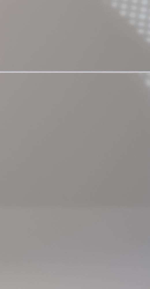 Gray, minimalist backdrop with horizontal line dividing the two sections. Top-right corner has a dotted pattern.