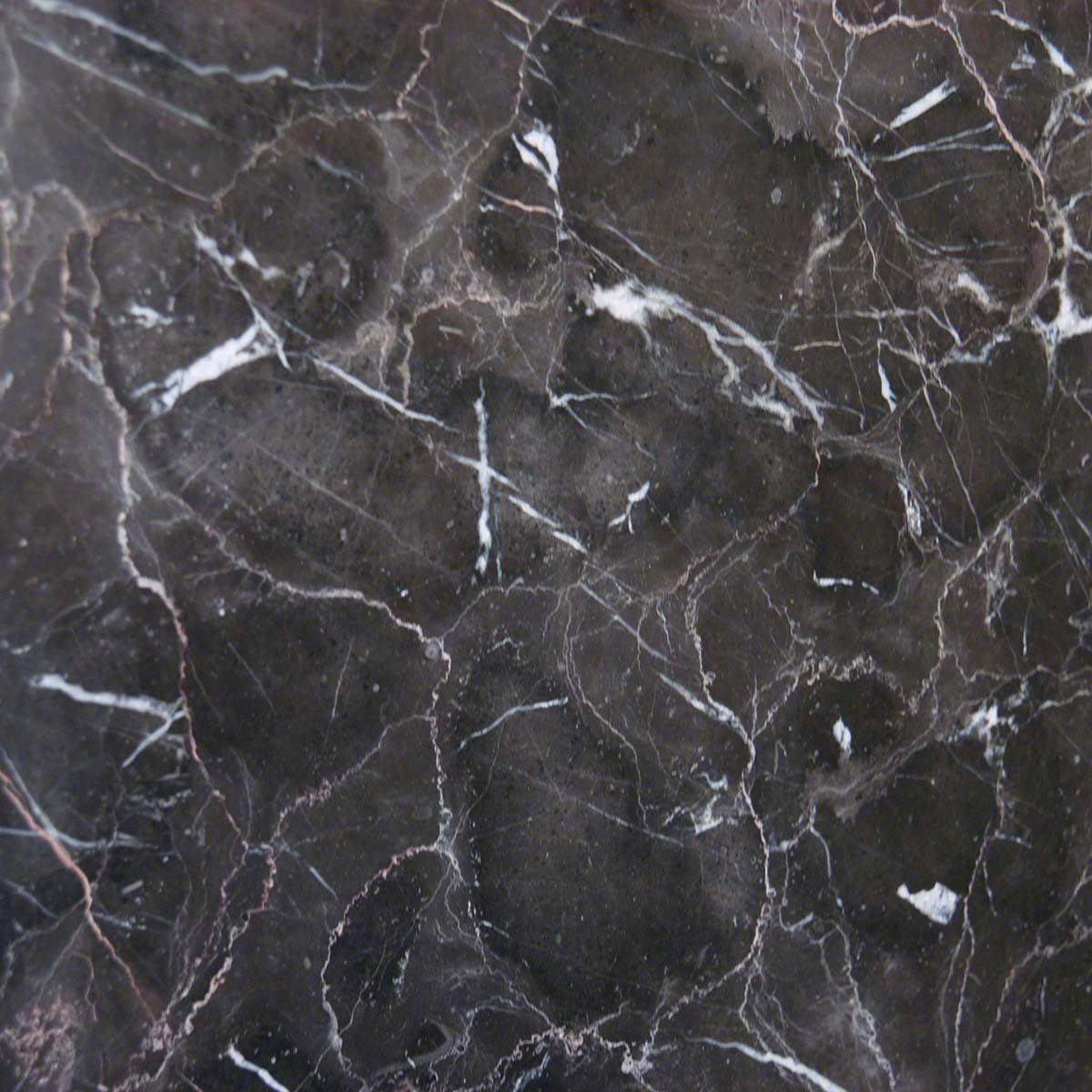 Dark marble with white veining.
