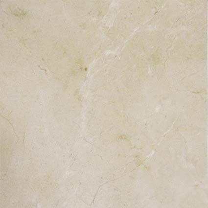 Beige marble tile with subtle veining and variations in tone.