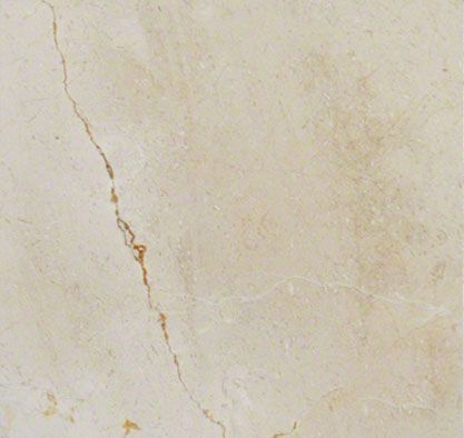 Beige marble tile with brown veining.