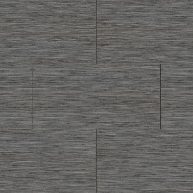 Gray textured flooring with horizontal grain pattern.