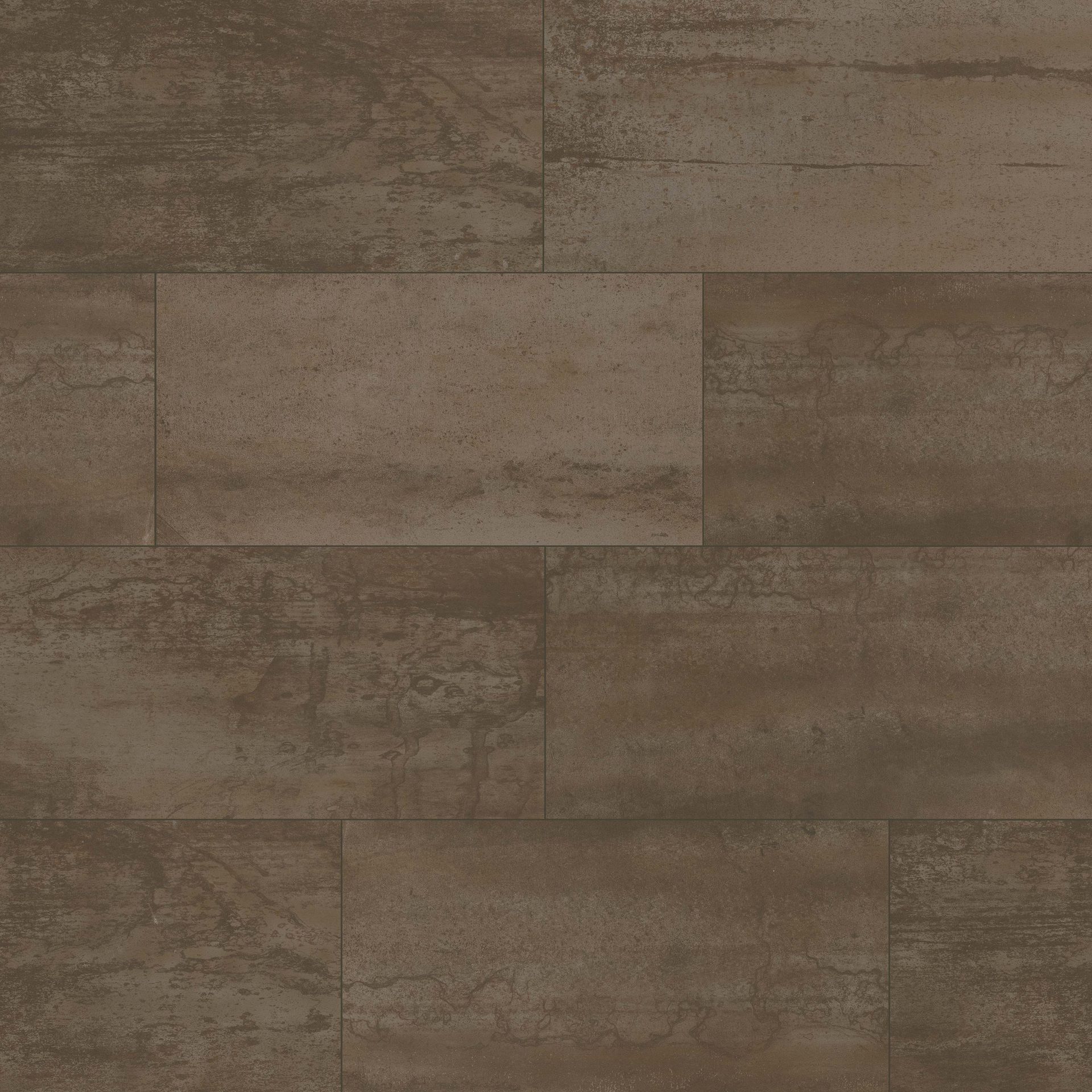 Brown, textured, rectangular tiles, likely flooring material.