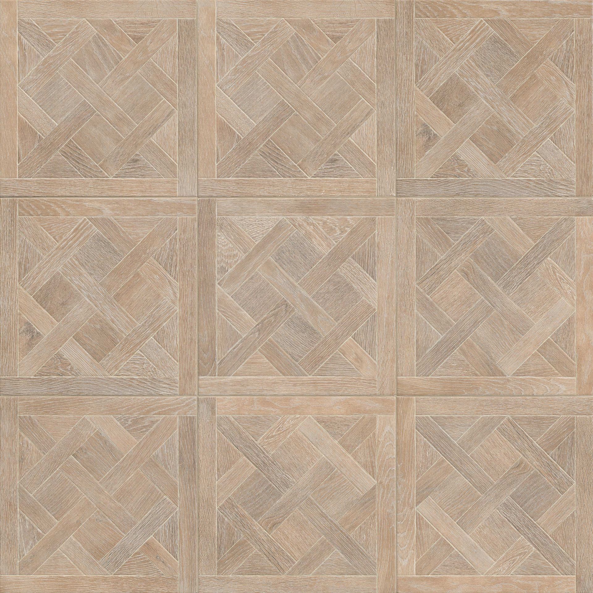 Nine beige square tiles arranged in a grid with an intricate woven pattern.