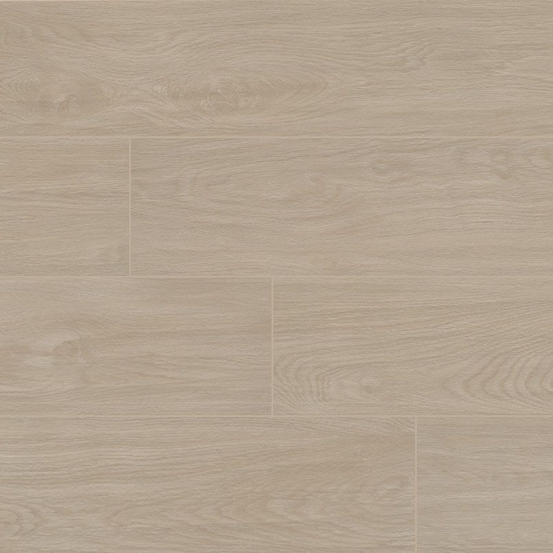 Light beige wood-grain flooring, showing the texture of planks in a close-up, horizontal view.
