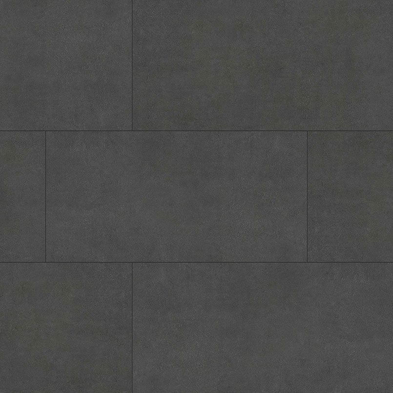 Dark gray rectangular tile floor pattern.