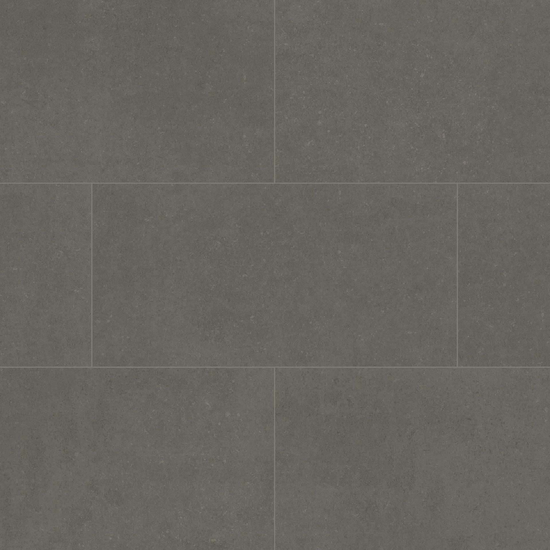 Dark gray rectangular floor tiles arranged in a grid pattern.