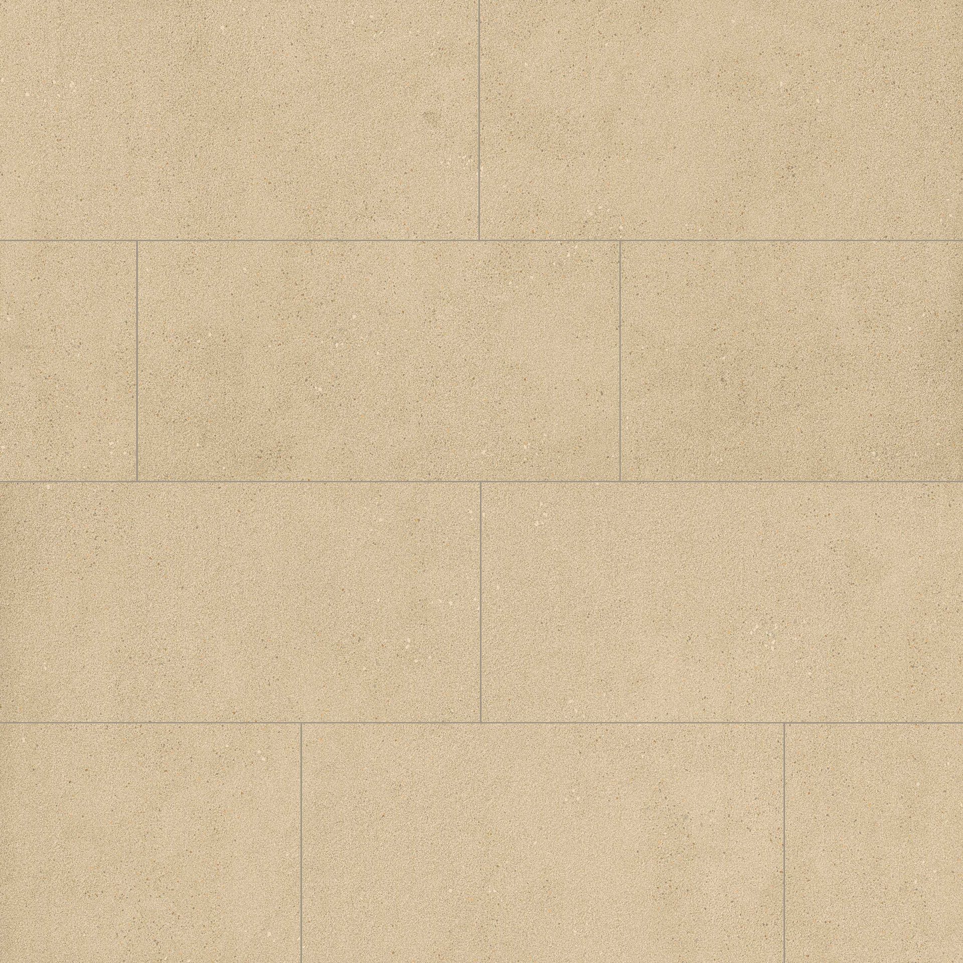 Beige rectangular tiles arranged in a staggered pattern.