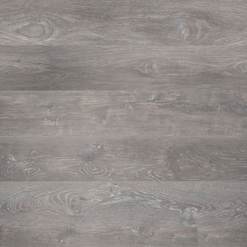 Gray wood-look flooring with visible grain patterns.