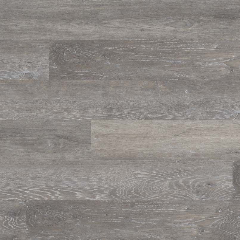 Gray wood-look flooring with visible grain patterns.