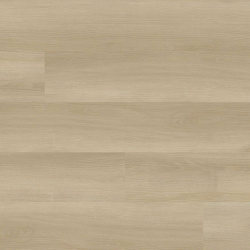 Light brown wood flooring with horizontal planks.