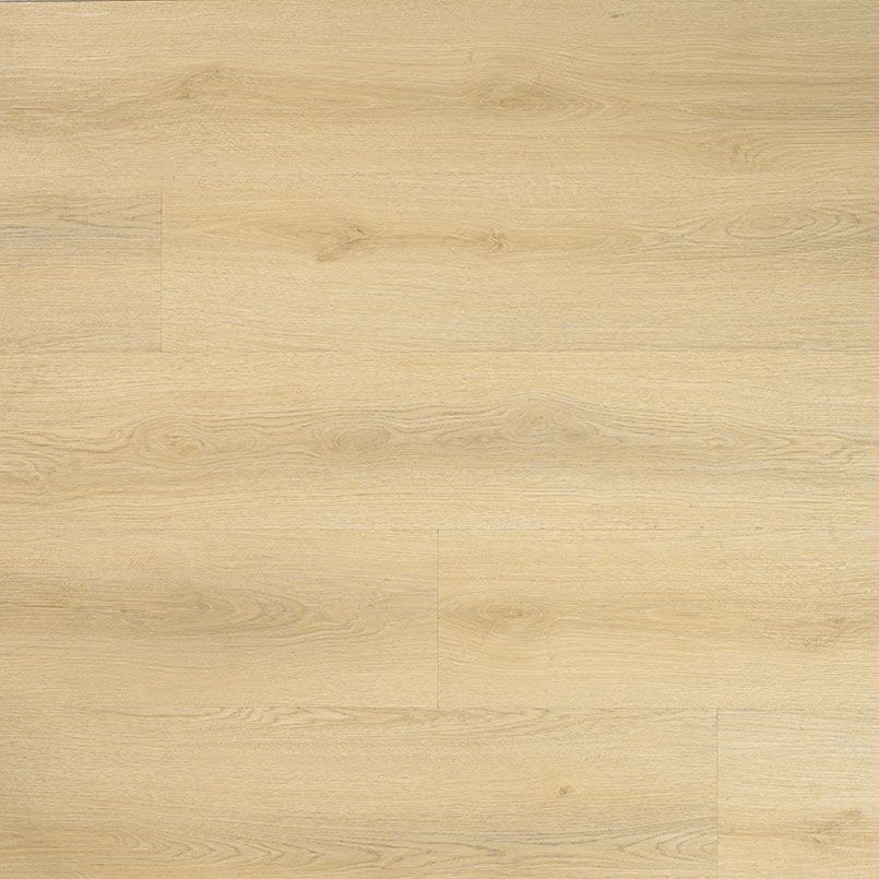 Light-colored wood flooring with visible grain and knots.
