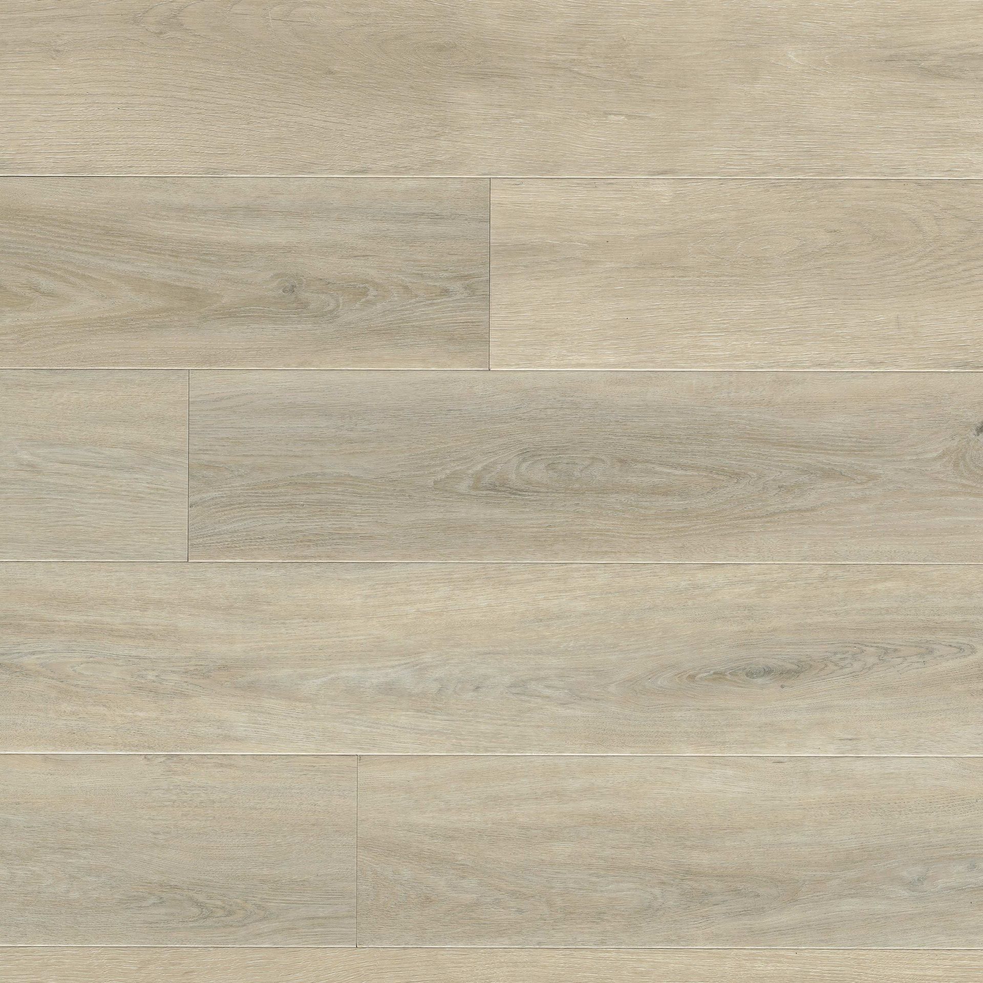Light beige wood-look flooring with horizontal planks.