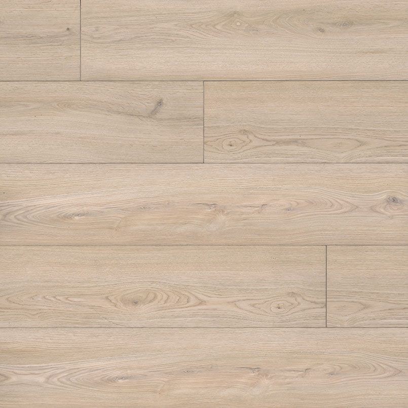 Light-colored wood flooring planks.