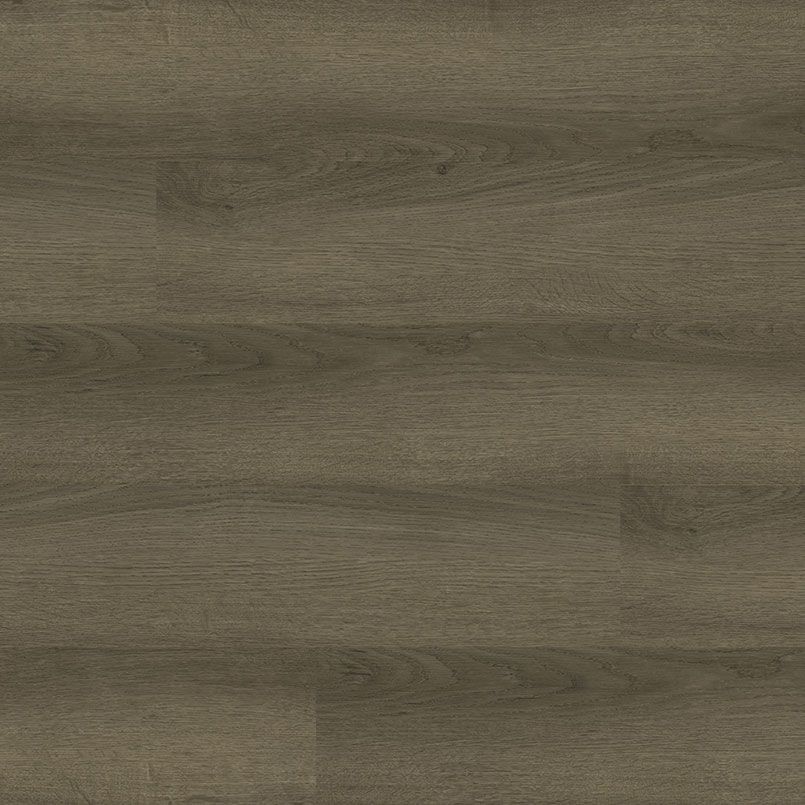 Gray-brown wood-look flooring with horizontal planks and wood grain texture.