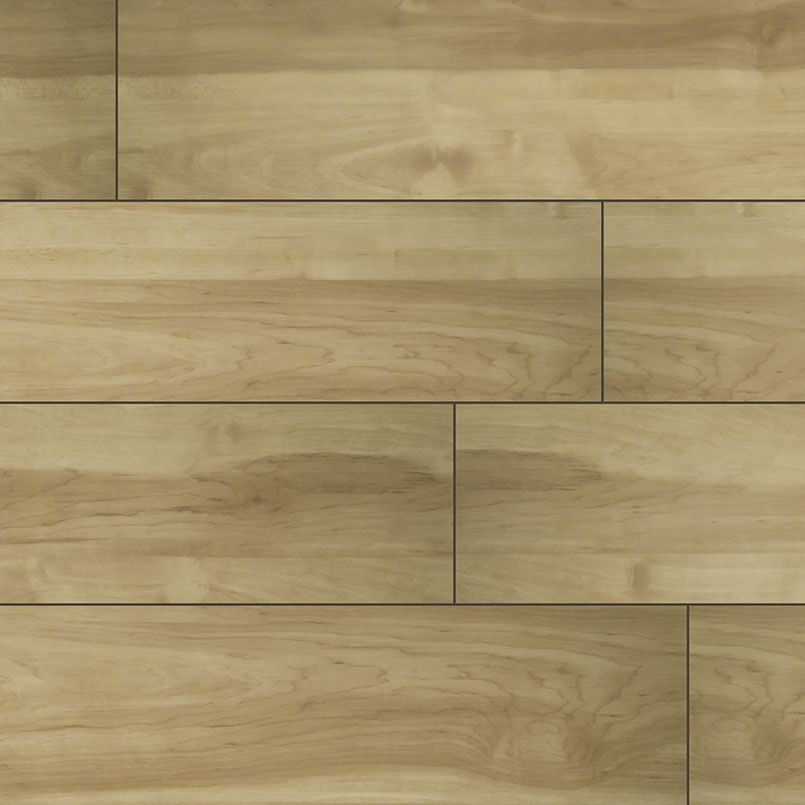 Light brown wood floor with plank pattern.