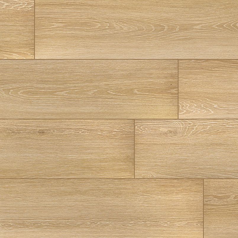 Light brown wood floor with horizontal planks.