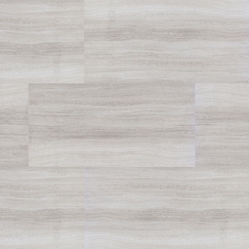 Light gray wood-look flooring with a horizontal grain pattern.