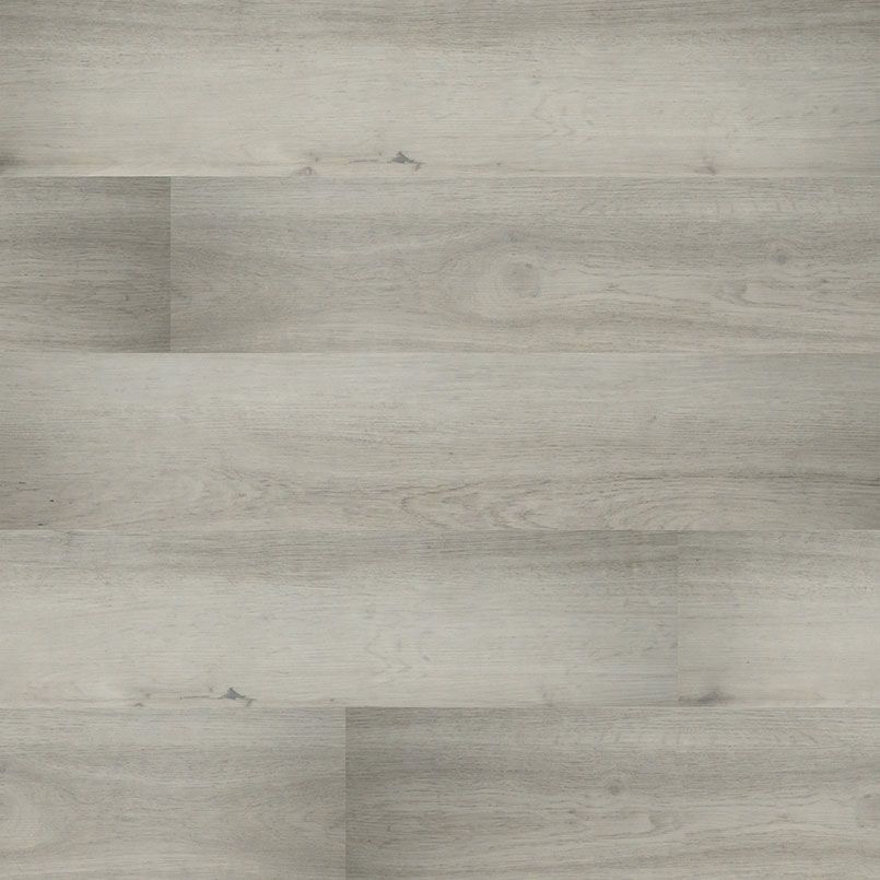 Gray wood-look flooring with long, horizontal planks, varying in tone and texture, for interior design.