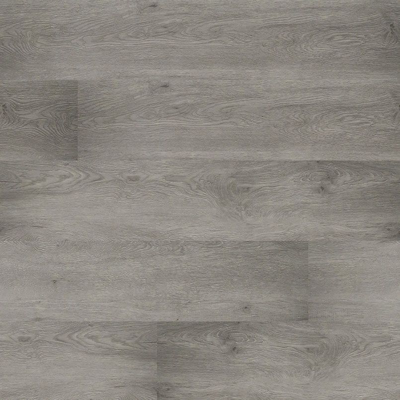 Gray wood-look flooring. Horizontal planks with subtle grain texture.