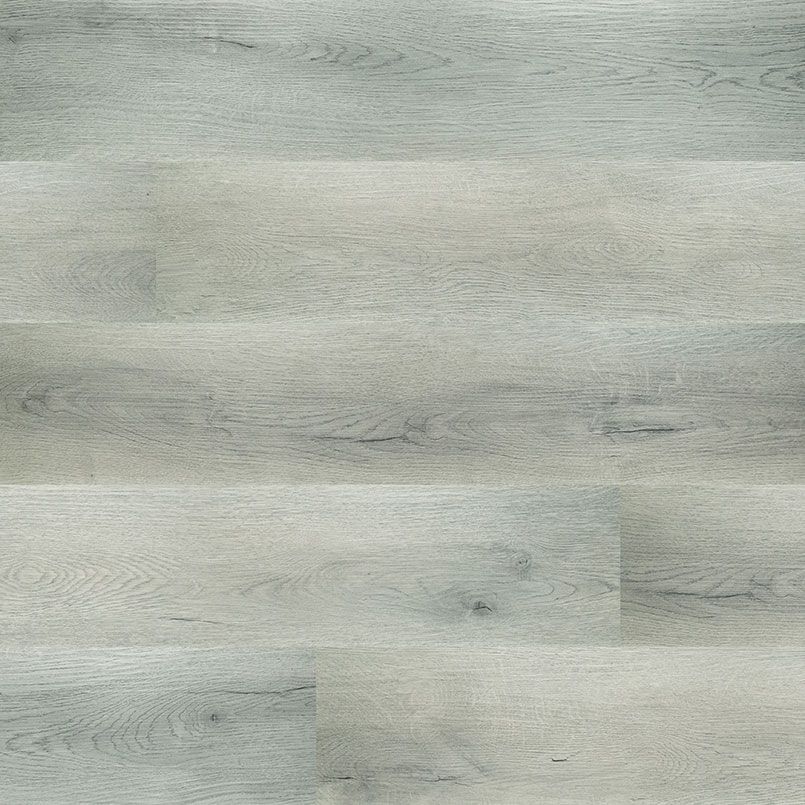 Light gray wood-look flooring with horizontal planks and subtle grain details.