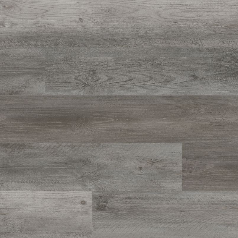 Gray and brown wood-look flooring with various shades and wood grain patterns.