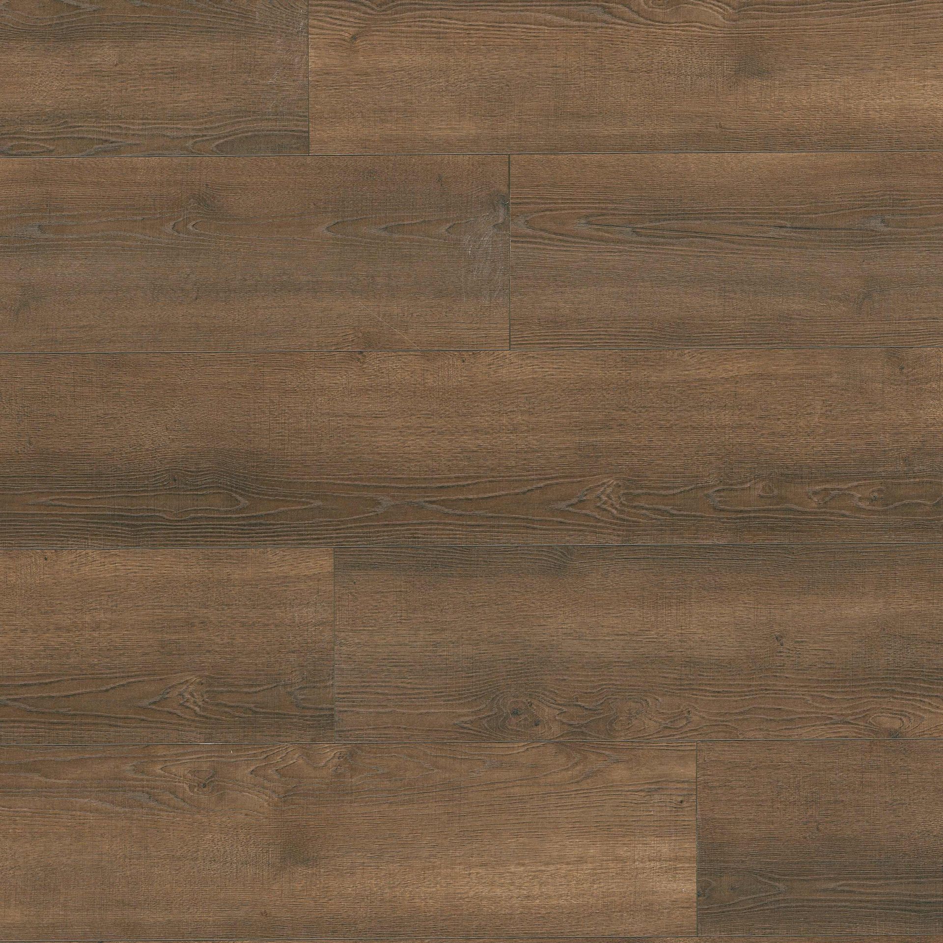 Brown wood grain flooring.