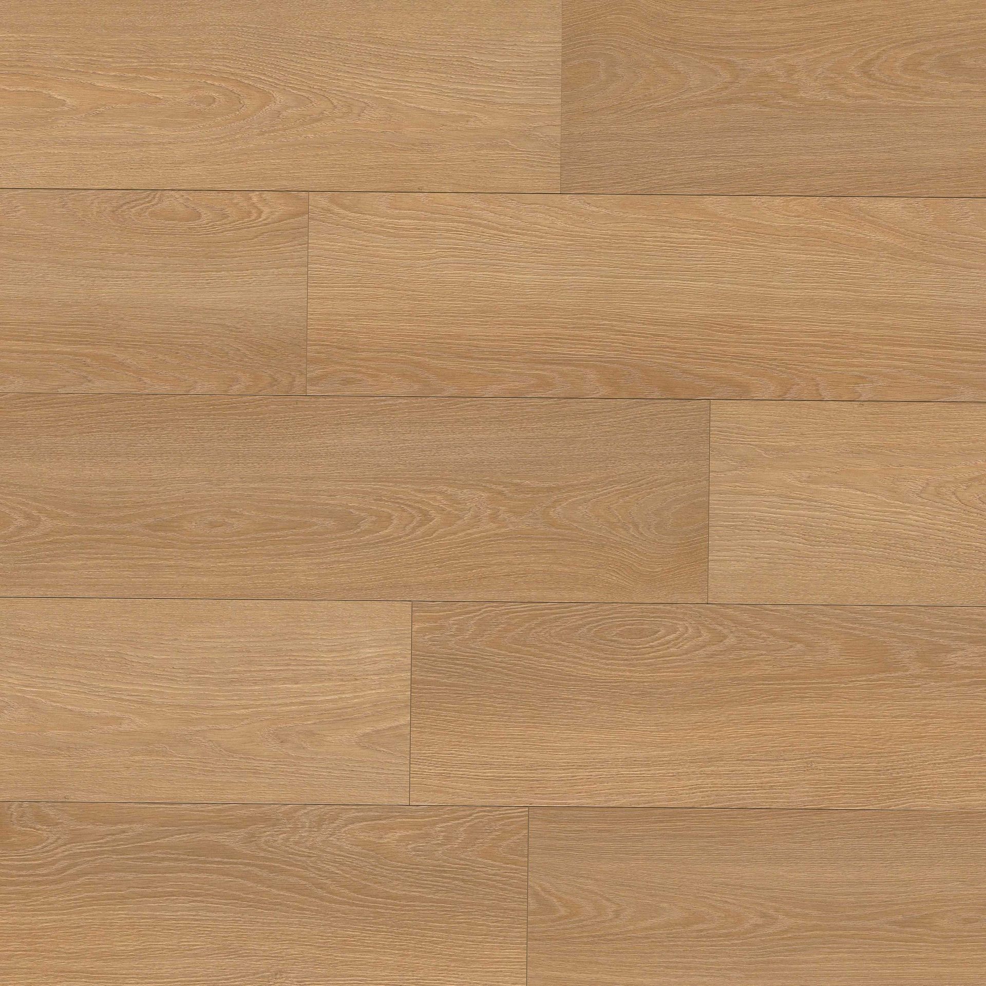 Light brown hardwood flooring with horizontal planks.