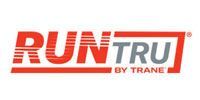 RUNTRU by Trane logo in red and gray text on a white background