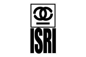 Logo of ISRI: black square with interlocking circles above a horizontal line and the letters