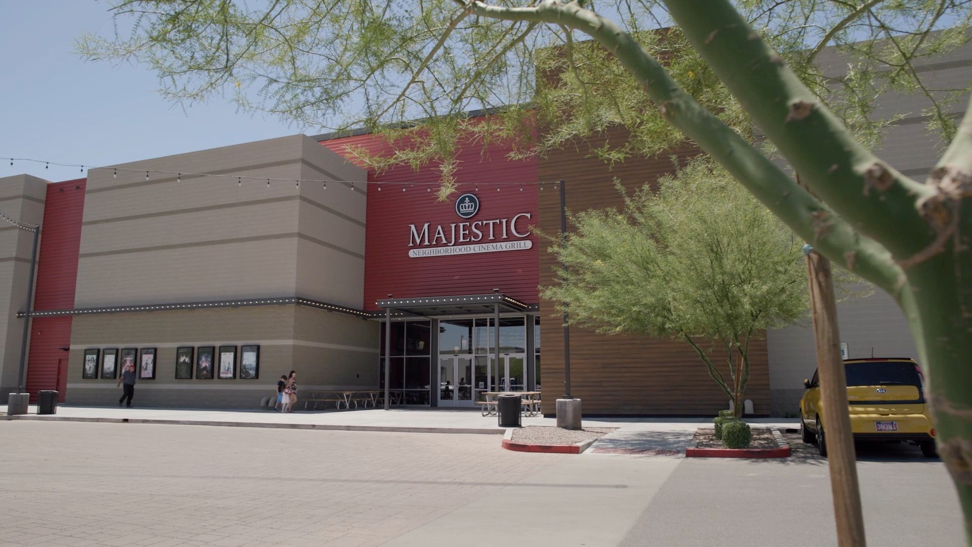 Exterior of a movie theater called 