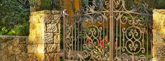 Iron gates