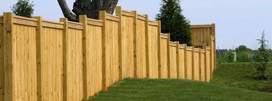Wood fence