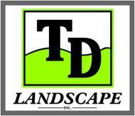 TD Landscape logo with black letters over green and white background
