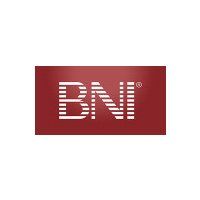 The bni logo is on a red background.