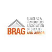 The logo for the builders and remodelers association of greater ann arbor.