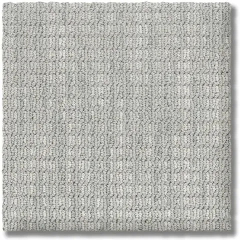 Square gray carpet tile with a textured pattern.